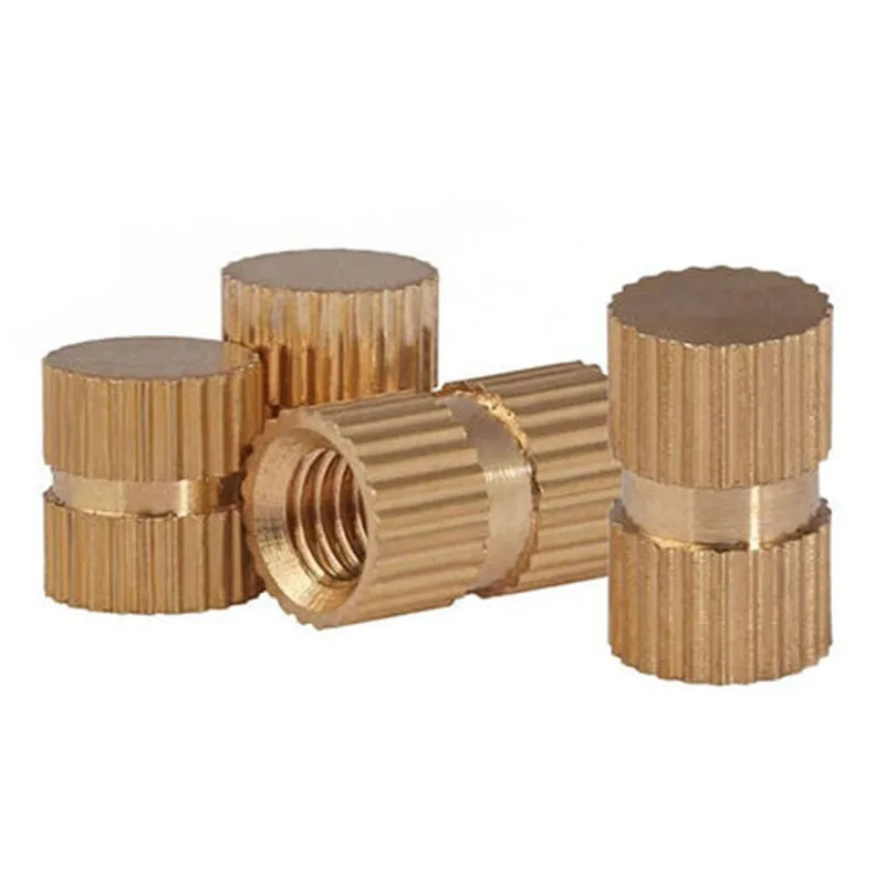 60Pcs M4 B Type Blind Hold Injection Molded Copper Threaded Insert ...