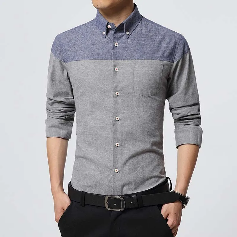 Модные мужские хлопковые рубашки с длинным рукавом, деловая рубашка, приталенная фланелевая повседневная мужская полосатая известная дизайнерская рубашка