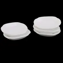 MACH лучшие продажи 1/12 Миниатюрный Кукольный дом керамическая посуда декоративные подкладки 5 шт. белый