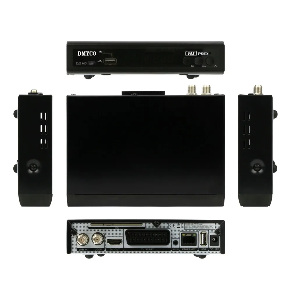 1 год 7 кабель Европа ES v9s pro DVB S2 поддержка PowerVu спутниковый ресивер ТВ приёмник 1080P