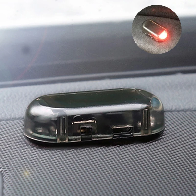 

1PCS Universal Solar Power Car Alarm Lamp Security System Warning Theft Flash For Ford Focus Fusion Escort Kuga Ecosport Fiesta