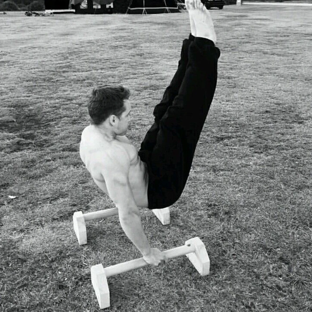 Растягивающаяся подставка деревянная одинарная двойная штанга Calisthenics Handstand персонализированные стержни деревянные пуш-ап двойной стержень с розничной коробкой