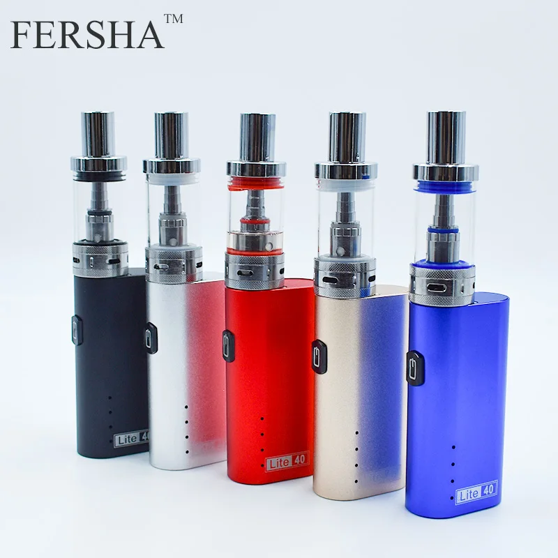 FERSHA электронная сигарета Lite-40W vape мод коробка комплект 2200mha батарея 3 мл танк электронная сигарета большой дым распылитель вейпер