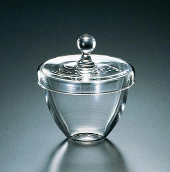

30ml clear melting silica quartz crucibles with lid