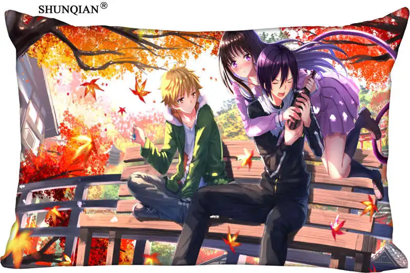 Светло-зеленый Пользовательские молнии прямоугольник подушка Noragami чехол(с двух сторон) Высокое качество домашняя текстильная подушка крышка - Цвет: Светло-зеленый