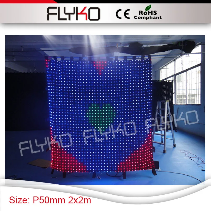 

dj booth customized hot demension P5 black wall RGB 3in1 led lights display video curtain stage cloth for bar table