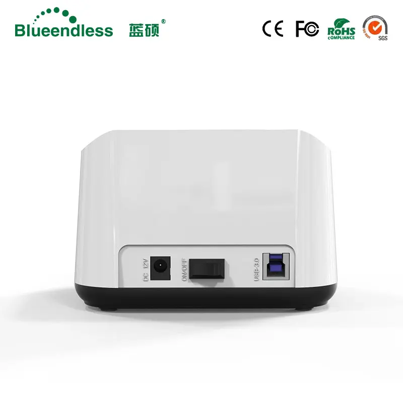 Док станция для жестких дисков 2 Bay корпус Sata Usb 3 0 пластиковый чехол Clone Hdd 5 дюйма