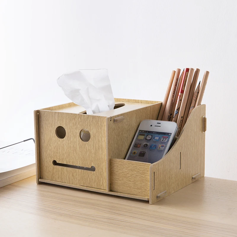 Durable funny pen holder desktop stationery office DIY file case