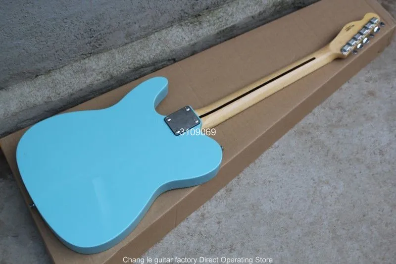 Прямая поставка с фабрики полуполые F отверстие корпуса 6 струн гитары светло