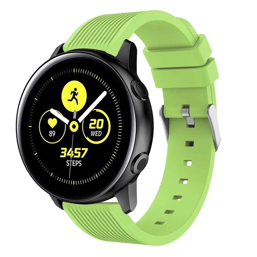 20 ремешок для часов, мм силиконовый браслет для samsung Galaxy Watch active Band умный браслет спортивные Сменные аксессуары ремешок для часов