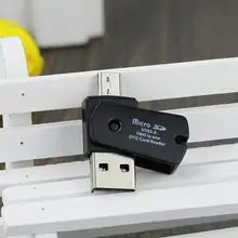 Кард-ридер OTG Micro USB для USB 2,0 Micro SD TF кард-ридер адаптер для Android телефона