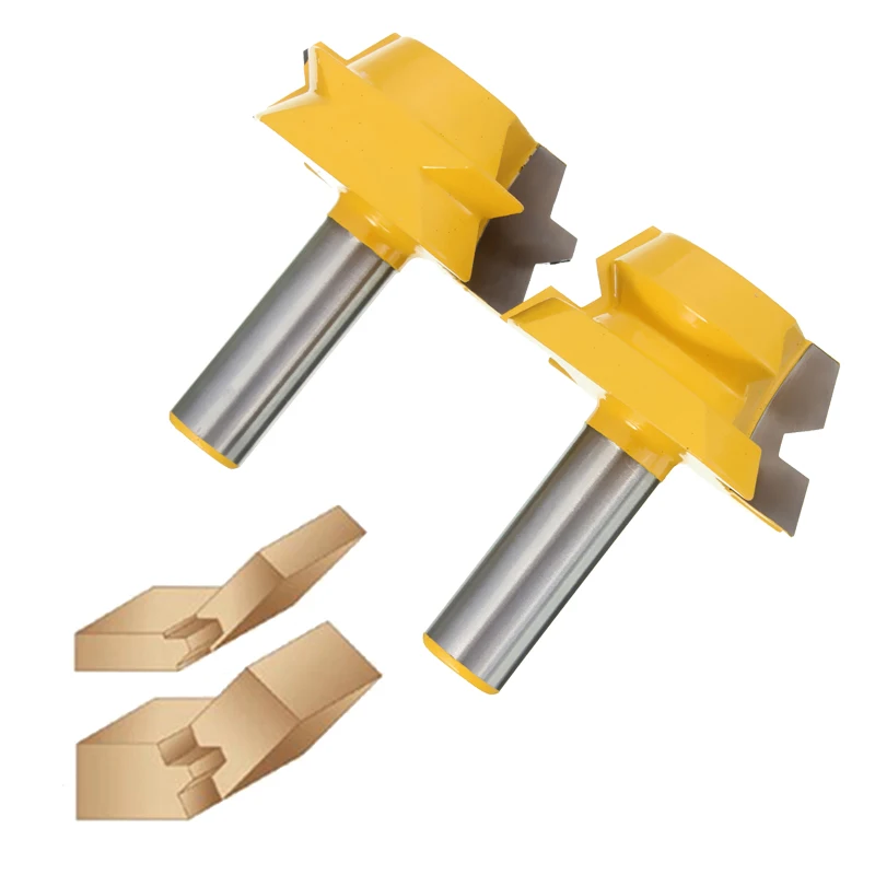 High Quality 2pcs Professional Rail Stile Router Bit 1 2 inch Shank font b Woodworking b