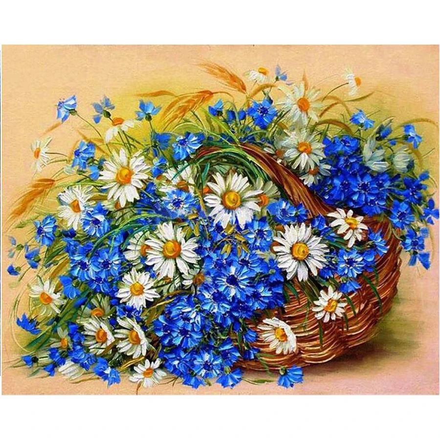 

5D DIY diamond embroidery flowers basket Decorative,full diamond painting Cross Stitch Rhinestone mosaic puzzle home decoration
