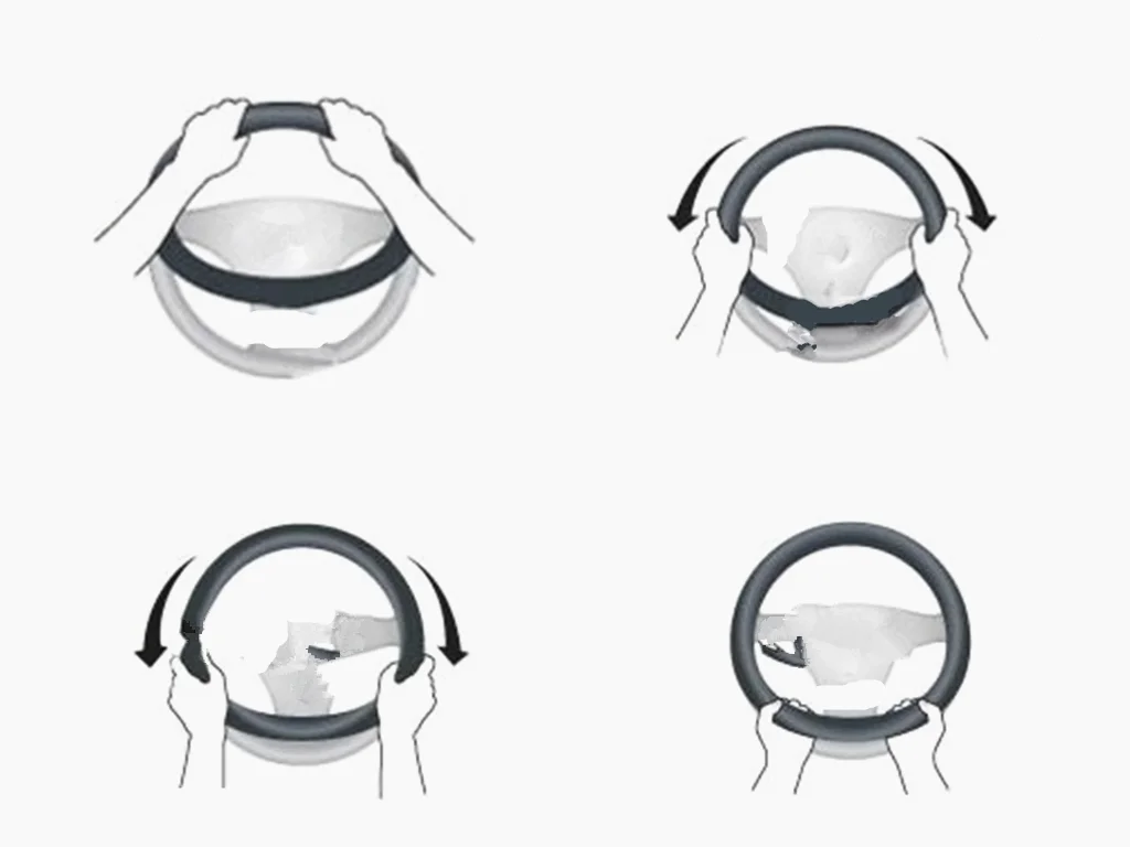 Расширенный чехол рулевого колеса автомобиля PU кожа M код автомобильные
