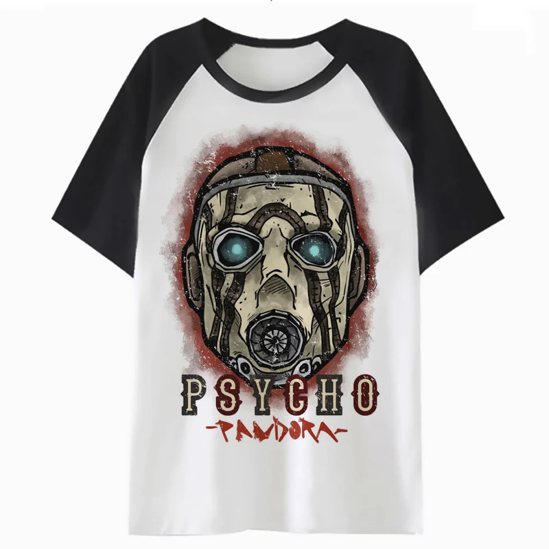 

Borderlands Psycho Life t shirt male clothing harajuku t-shirt men streetwear hop top for hip tshirt tee funny F2123