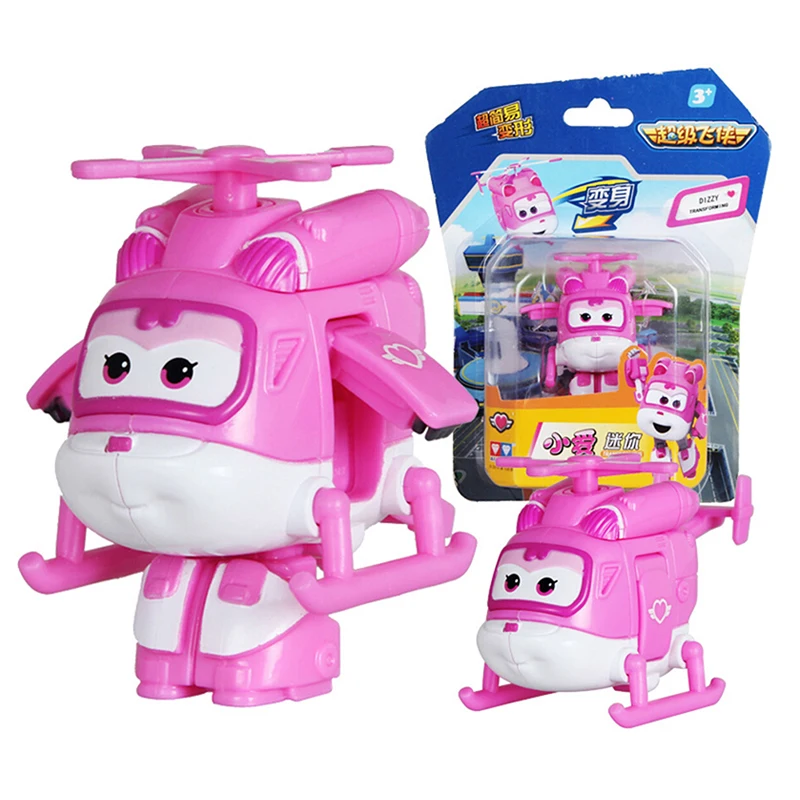 

4 Style Mini Super Wings Deformation Mini ABS Robot Toy Action Figures Super Wing Transformation Toys For Children Gift