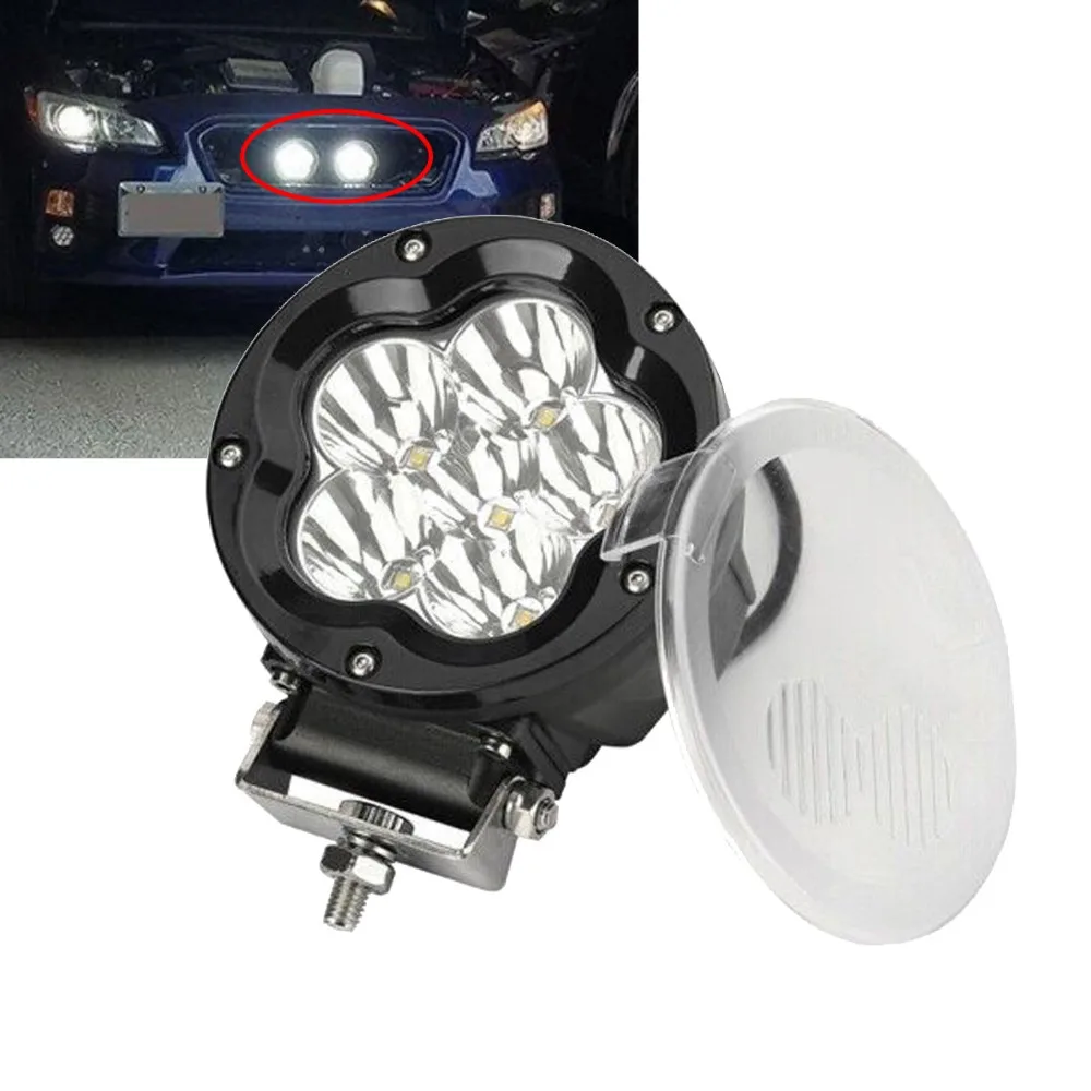Car LED Work Light 5" Inch 60W 12V 24V Round Driving Light LED
