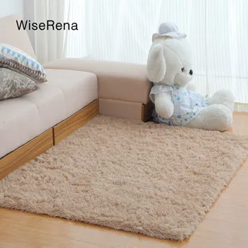 

Brief Modern Carpet Thickened Large Size Living Room Parlor Mat Solid Bath Bedroom Hairy Chair fur Rugs Home Hotel Use tapete