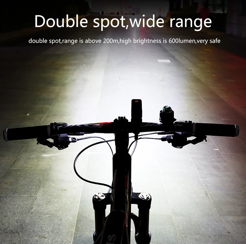 Top INBIKE 2017 New Usb Rechargeable Bike Light Front Handlebar Cycling Led Light Flashlight Torch Headlight Bicycle Accessories 3