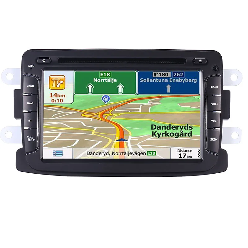 Cheap 7"android 8.1 car gps navigation For Renault Duster Dacia Sandero Capture Lada Xray 2 Logan 3G WIFI bsd radio stereo multimedia 3