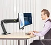 NB F32 Gas Strut 24-32 inch Dual Screen Monitor Mount Bracket Desktop Sit Stand Workstation Load 2-15kgs ► Photo 3/6