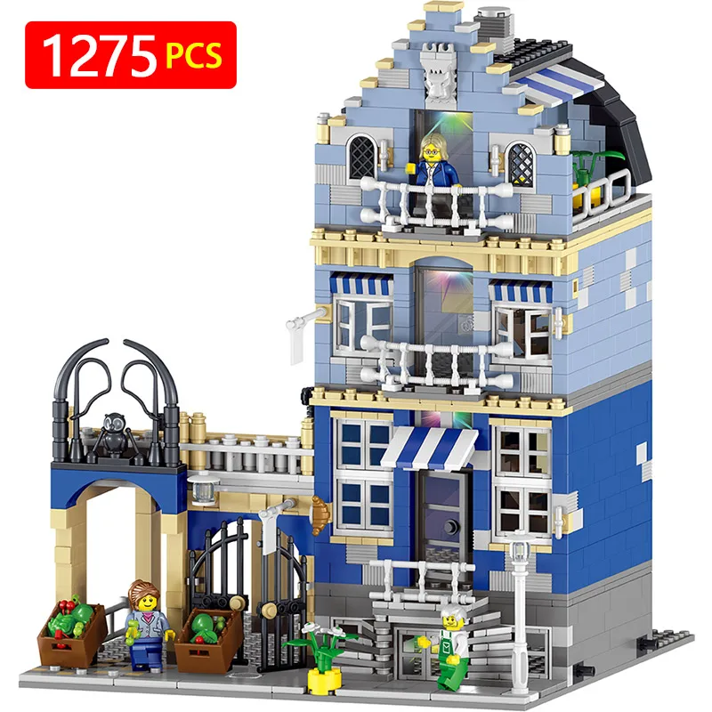 

Creators Compatible LegoINGLYS City European market Model Building Kits Blocks KidToy Brick Architecture Toys For Children