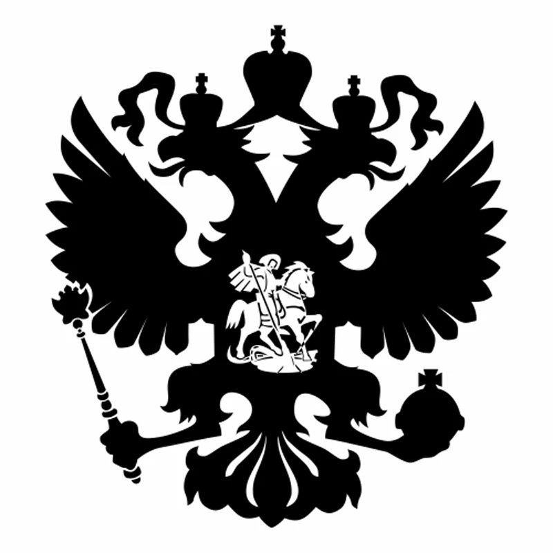 30*27 см герб России русский знак, наклейка на автомобиль наклейка на багажник автомобиля Наклейка на заднее лобовое стекло водонепроницаемый декор на крышу CL050