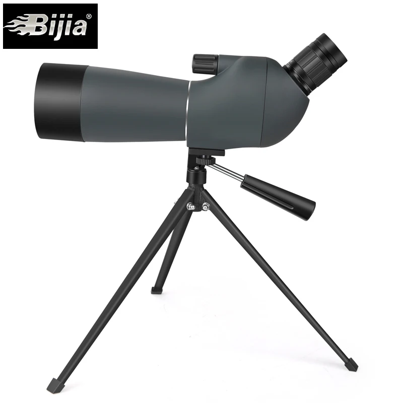 BIJIA 20-60x60 Зрительная труба птица монокулярный прибор наблюдения BAK4 призма Водонепроницаемый HD зум телескоп со штативом