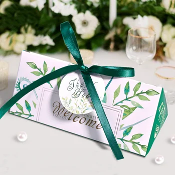 New Creative European Forest Green Leaf Candy Box Bomboniere Wedding Like Party To Send Guests Baby Shower Buy At The Price Of 37 70 In Aliexpress Com Imall Com