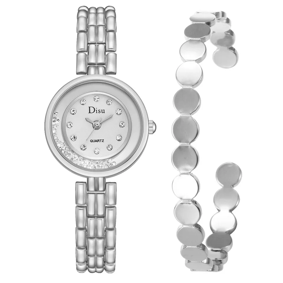 

Feminino Clock Memorial Day Gift Light Luxury Lady Temperament Watch Bracelet Set Chain Watch Birthday Gift relogio feminino %A