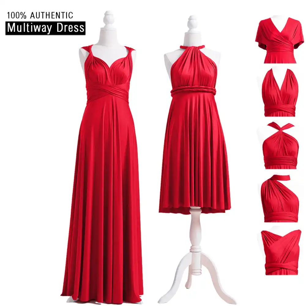 ruby red maxi dress