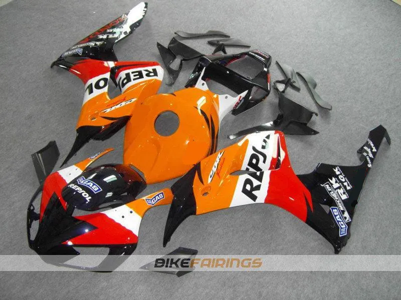 

New ABS motorcycle Bodywork fairing kit 100% Fit for Honda CBR1000RR 06 07 fairings parts CBR 1000 RR 2006 2007 Orange black