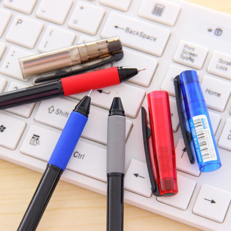 6 Pcs Lot Student Writing Super Gel Pen 0 5mm Black Blue Red Pens 6 Pcs Lot Student Writing Super Gel Pen 0 5mm Black Blue Red Pens Office Supply Stationery Material School In From Supplies