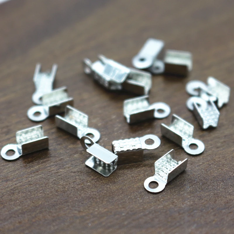 Buy 500pcs/lot Fashion Iron Cord End Caps Fit 3mm Cord