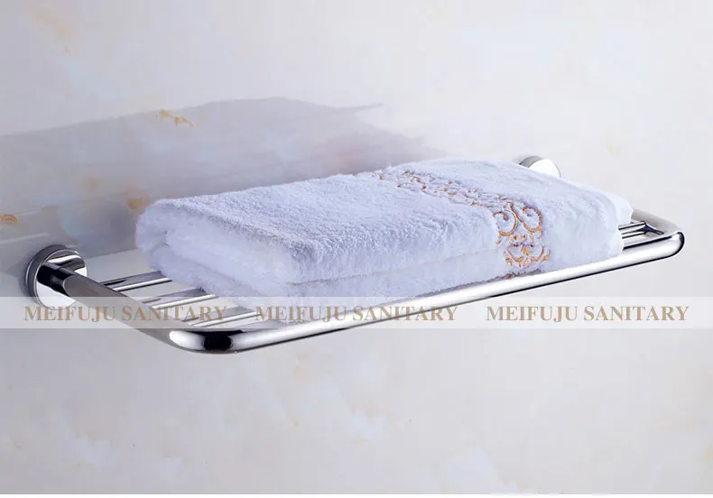 MEIFUJU квадратный твердый SUS304 из нержавеющей стали, вешалка для полотенец, Полка для полотенец, аксессуары для ванной комнаты, бумажный держатель, аксессуары для ванной комнаты
