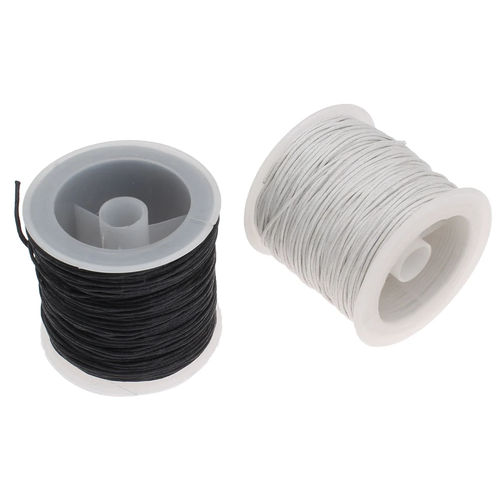 

30Yards 1MM Wax Cord Thread Cotton Cord Plastic Spool String Strap Rope DIY Bracelets Bangles Necklaces Making