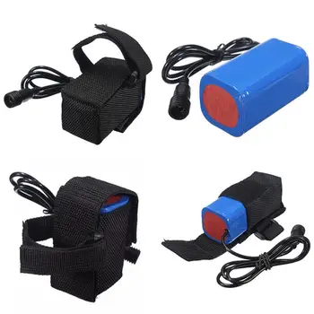 

MUQGEW 8.4V 6400mAh Rechargeable 4x 18650 Battery Pack For Head lamp Bike Bicycle Light Bicycle Accessories Battery Storage