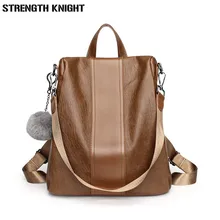 Women Leather Backpack High Quality Bolsas Mochila Feminina Girl Schoolbag Shoulder Bag Luxury Women Backpacks women leather backpack pink bolsas mochila feminina large girl schoolbag travel bag genuine leather lady backpacks candy color