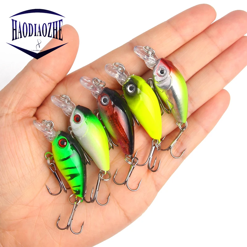 HAODIAOZHE 4,5 см 4,2 г Crankbait рыболовная приманка Кривошип искусственный Жесткий Приманка Topwater воблер Минноу для рыбалки японская Рыбная приманка YU209|Наживки| | АлиЭкспресс