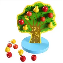 24 см* 20 см Детские Развивающие головоломки Раннее детство струны из бисера яблони Магнитные деревянные игрушки Дети творческие Brinquedos