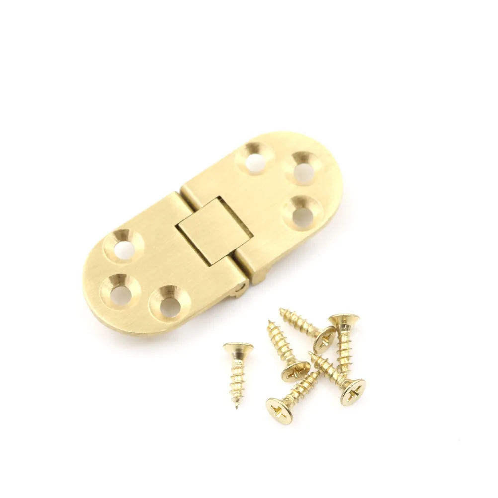 High Quality 1PC Copper Flap Hinge Folding Table Roundtable Plane