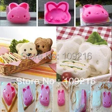 2 шт./компл. прекрасный кролик моделирование DIY суши, риса и овощей рулон плесень