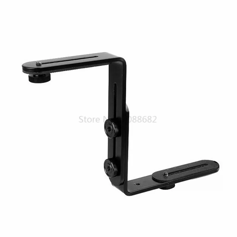 New Double L 14 Screw Shaped Photography Light Bracket Tripod Camera LED Flash Holder For SLR Camera (3)_