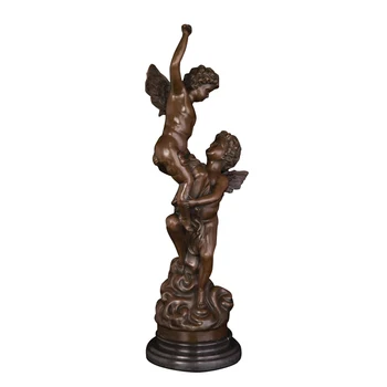 

Art and craft bronze cupid angel with children statue sculpture for sale
