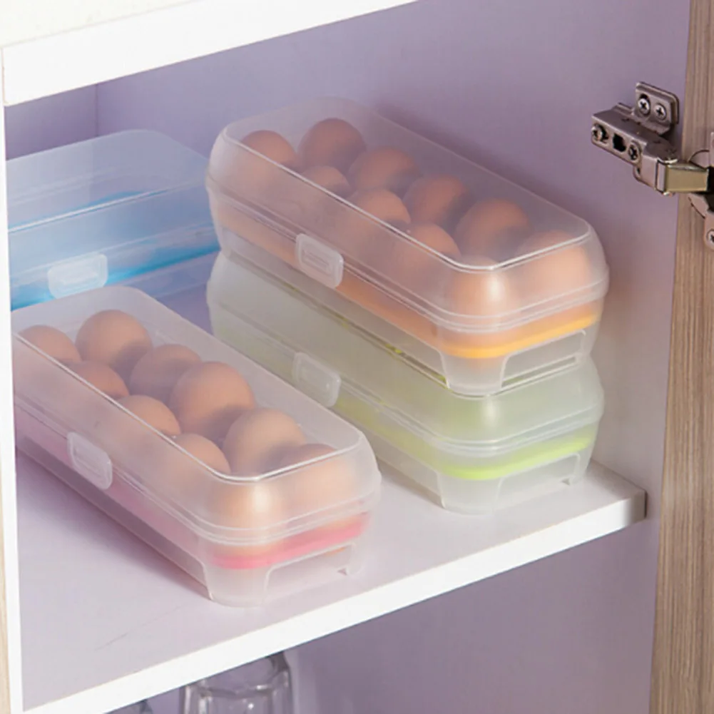 1 Pc Plastic Food Chicken Egg Holder Storage Bin Box Hamper Portable