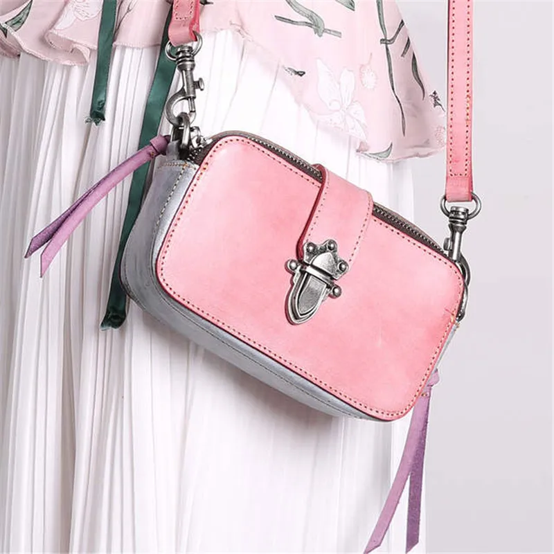 

2019 NEW LEATHER LADY CLUTCH SHOULDER BAG EUROPEAN STYLE FASHION MIST WAX WALLET PURSE LEATHER HANDMADE ANTIQUE HAND BAG WOMEN