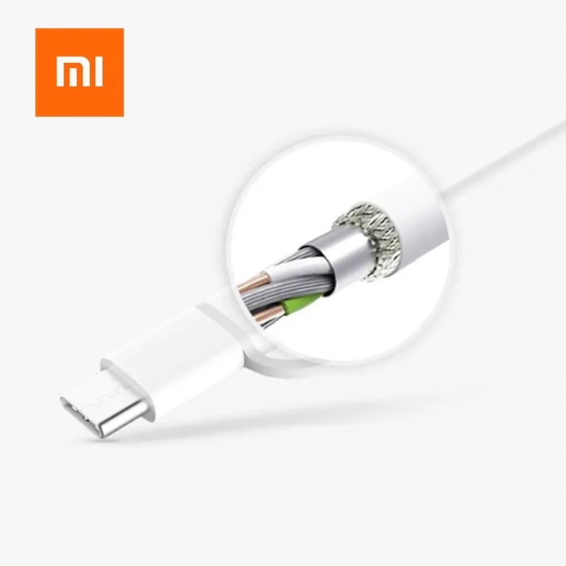 Оригинальный кабель Xiaomi 2 в 1 Micro USB Type C для быстрой зарядки и синхронизации данных