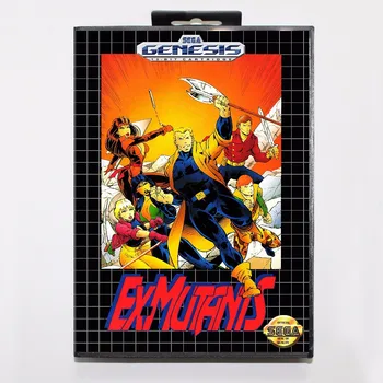 

Ex Mutants Game Cartridge 16 bit MD Game Card With Retail Box For Sega Mega Drive For Genesis