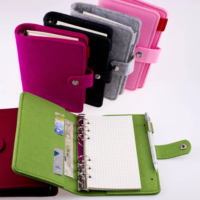 Buy A5 A6 simple Spiral notebook diary ring binder