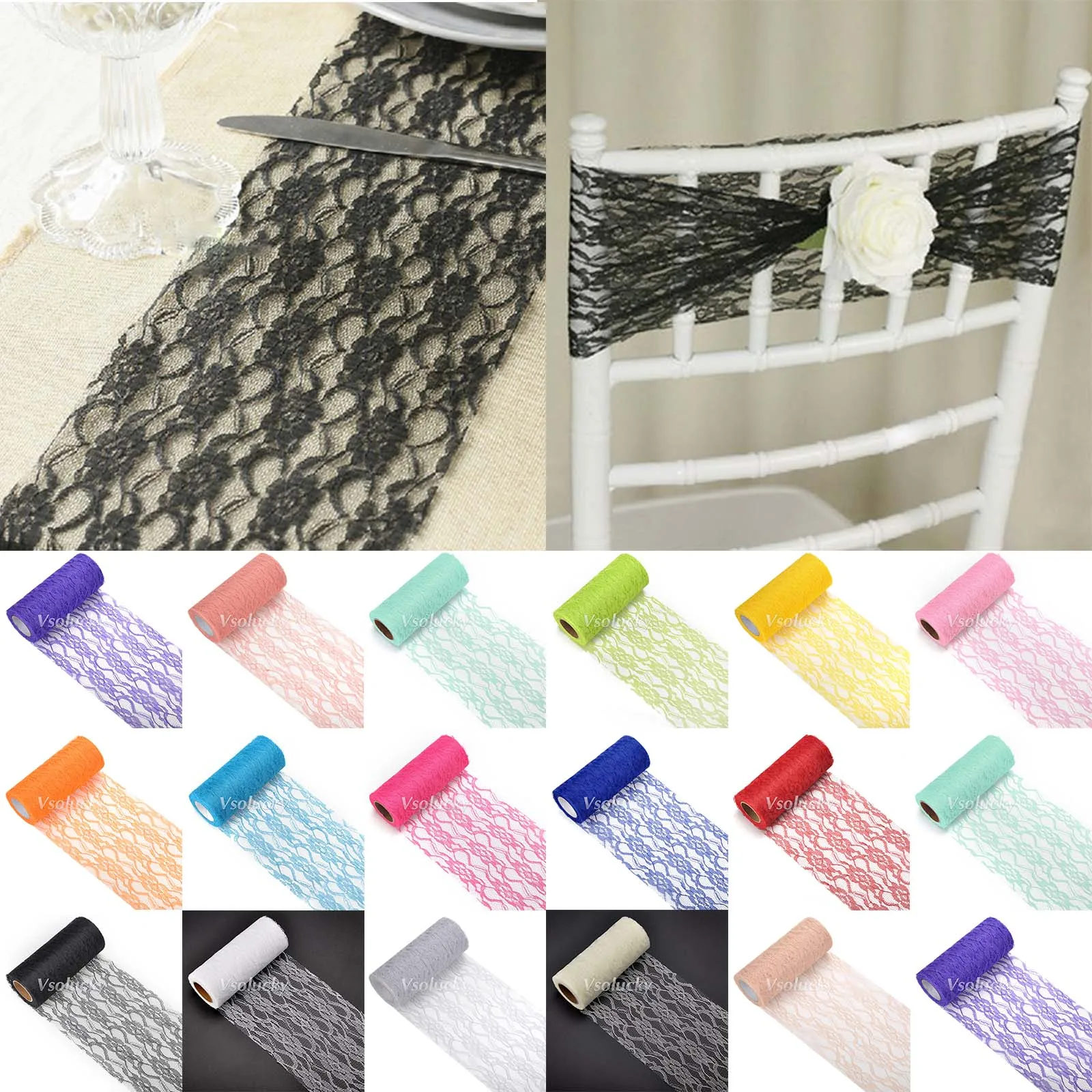 1 рулон 6 дюймов x 10 ярдов кружево на фотографиях|lace lace|wedding fabric lacelace diy |